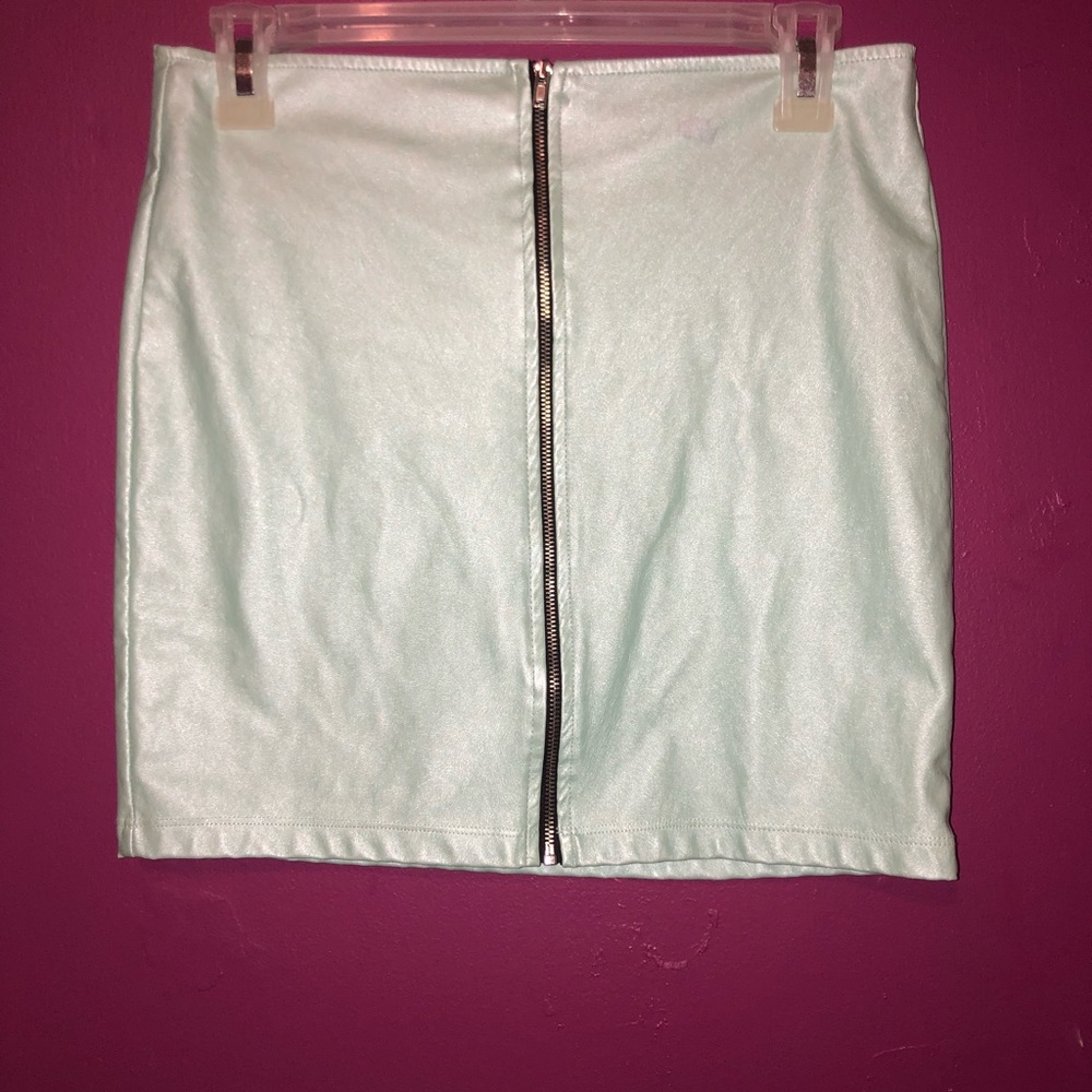 2 body con pleather skirts